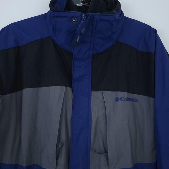 Columbia 3-in-1 Interchangeable Jacket Men Large Blue Gray Zip Up Winter Coat - Picture 3 of 6